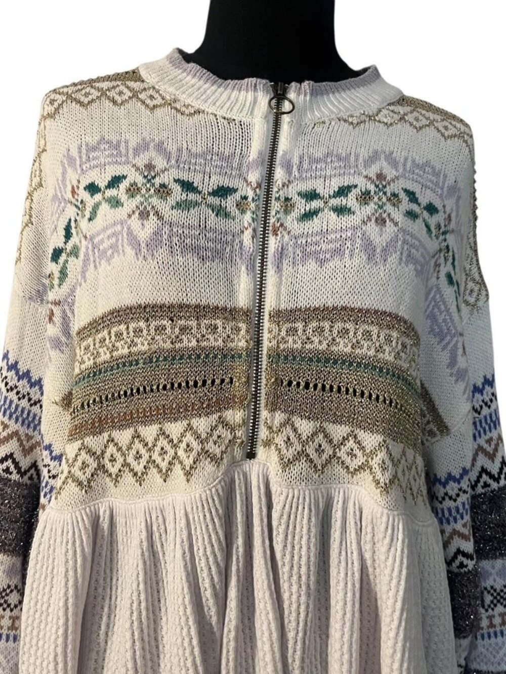 Free people multi colored knit sweater - Picture 2 of 3